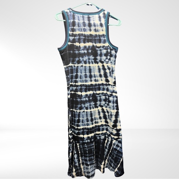 🎁 NWT ELLA MOSS Juniors Navy Tie Dye Sylvia Midi Hi Low Sleeveless dress… - Picture 7 of 13